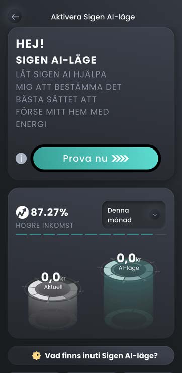 Tryck på Prova nu om appen visar detta.